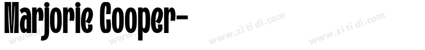 Marjorie Cooper字体转换